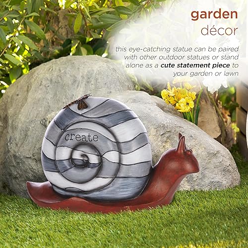 Miniatura 4 de Alpine Corporation "Crea una estatua de caracol con luz LED solar