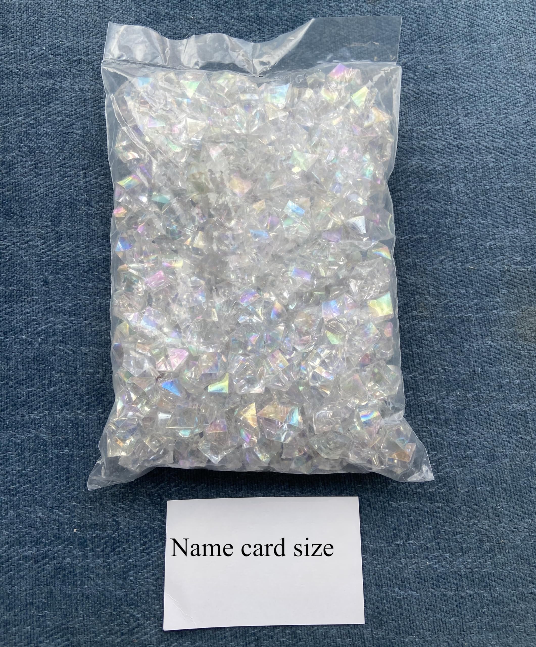 Acryl-Edelsteine, Kristalle, schillernd, klar, 250 Stück, Kunststoffdiamanten, Vase, Tafelaufsatz für Weihnachten, Regenbogen-Effekt, Vasenfüller, Hochzeitsdekoration, Party, Tischstreuung (schillernd
