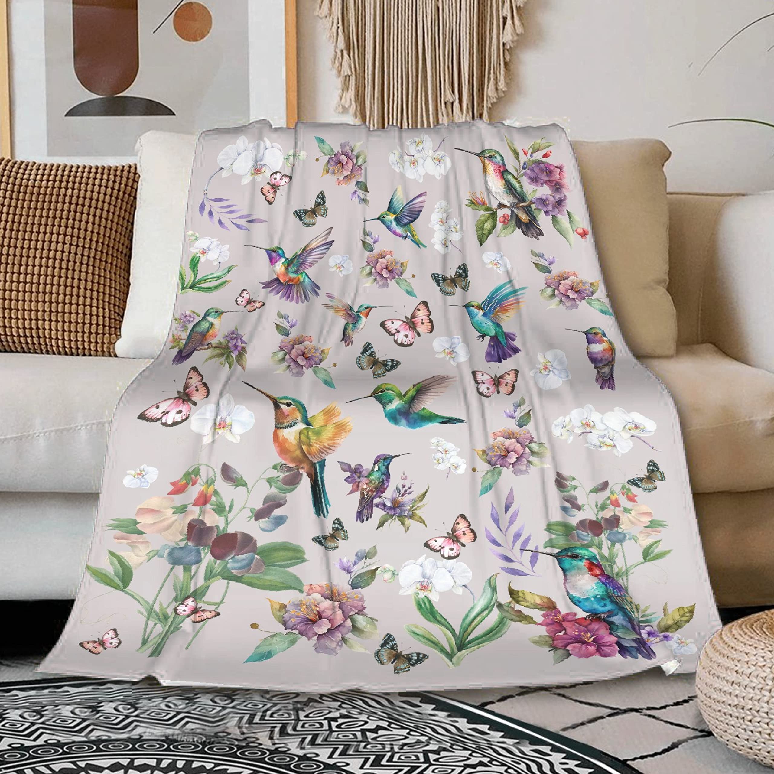 Superweiche Kolibri-Flanelldecke – Leicht & Warm, 203x152 Cm, Für Couch & Bett