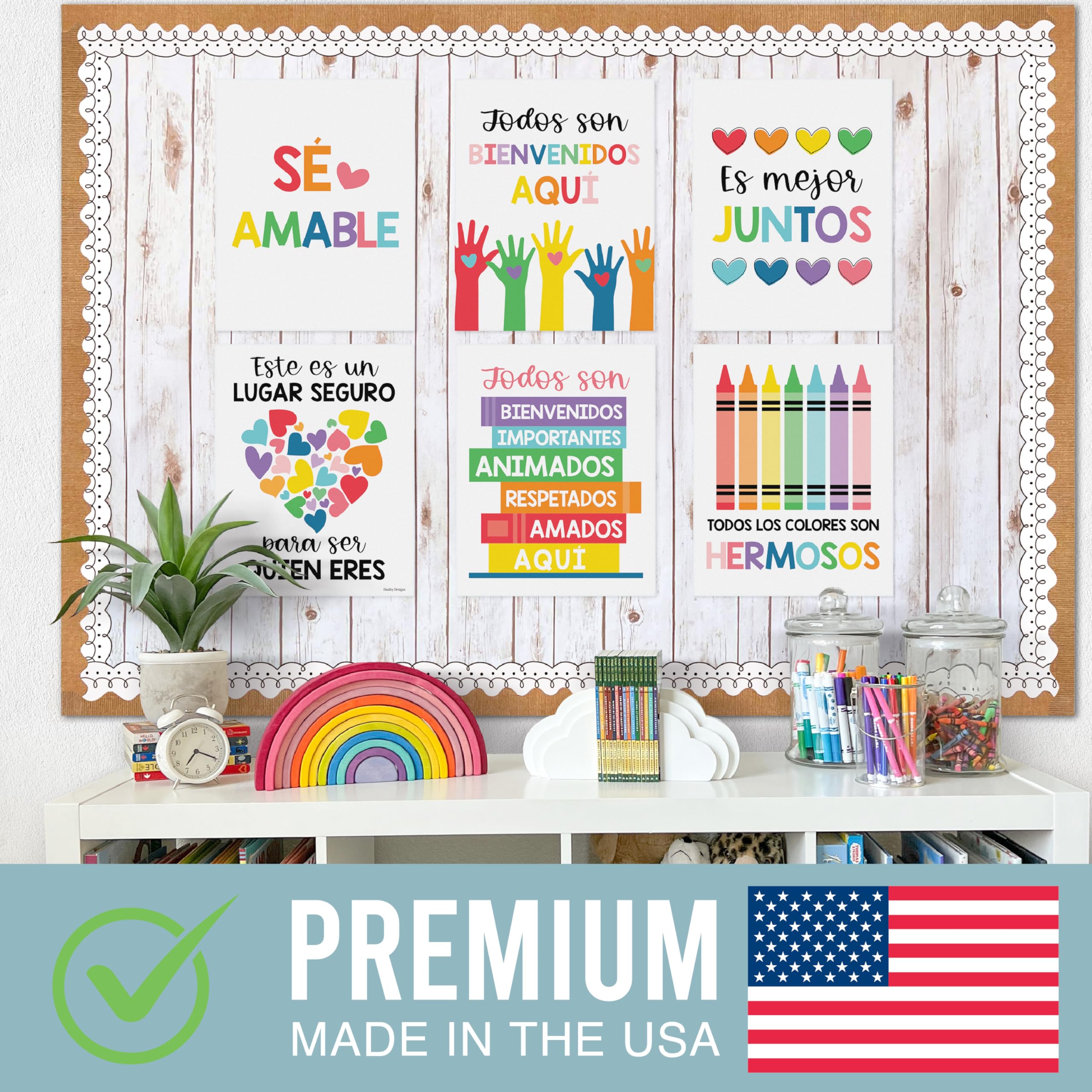 Signs In Spanish Decor Hadley Designs Spanish Reading Posters - 6 Boho ...