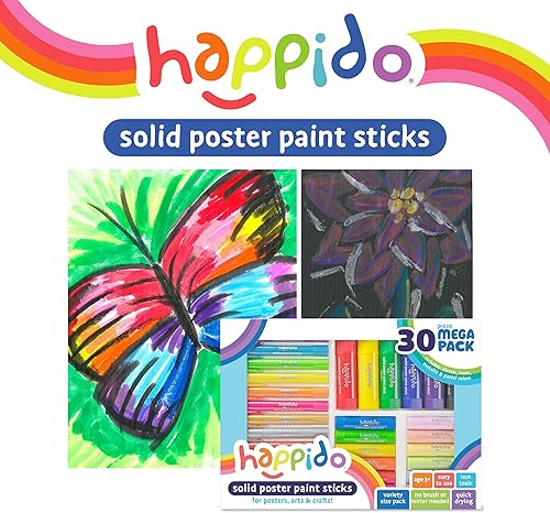 Miniatura 4 de Happido Bastones de pintura para póster sólido - Mega Pack (30 PC)