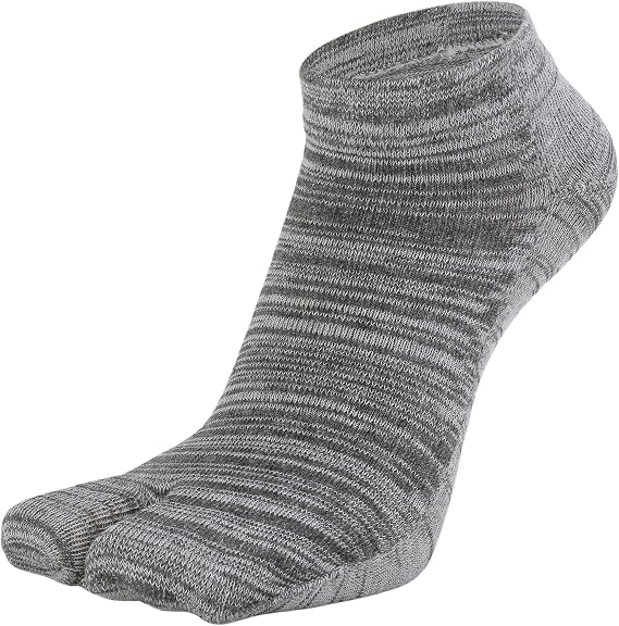 Women's Tabi Split Toe Flip Flop Socks Big Two Toe Cotton Colorful Crew No Show Low Cut Athletic Pack of 6