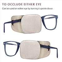 Vista 17 de Astropic Parche de seda para ojos para adultos y niños, gafas para cubrir cualquier ojo, Plástico