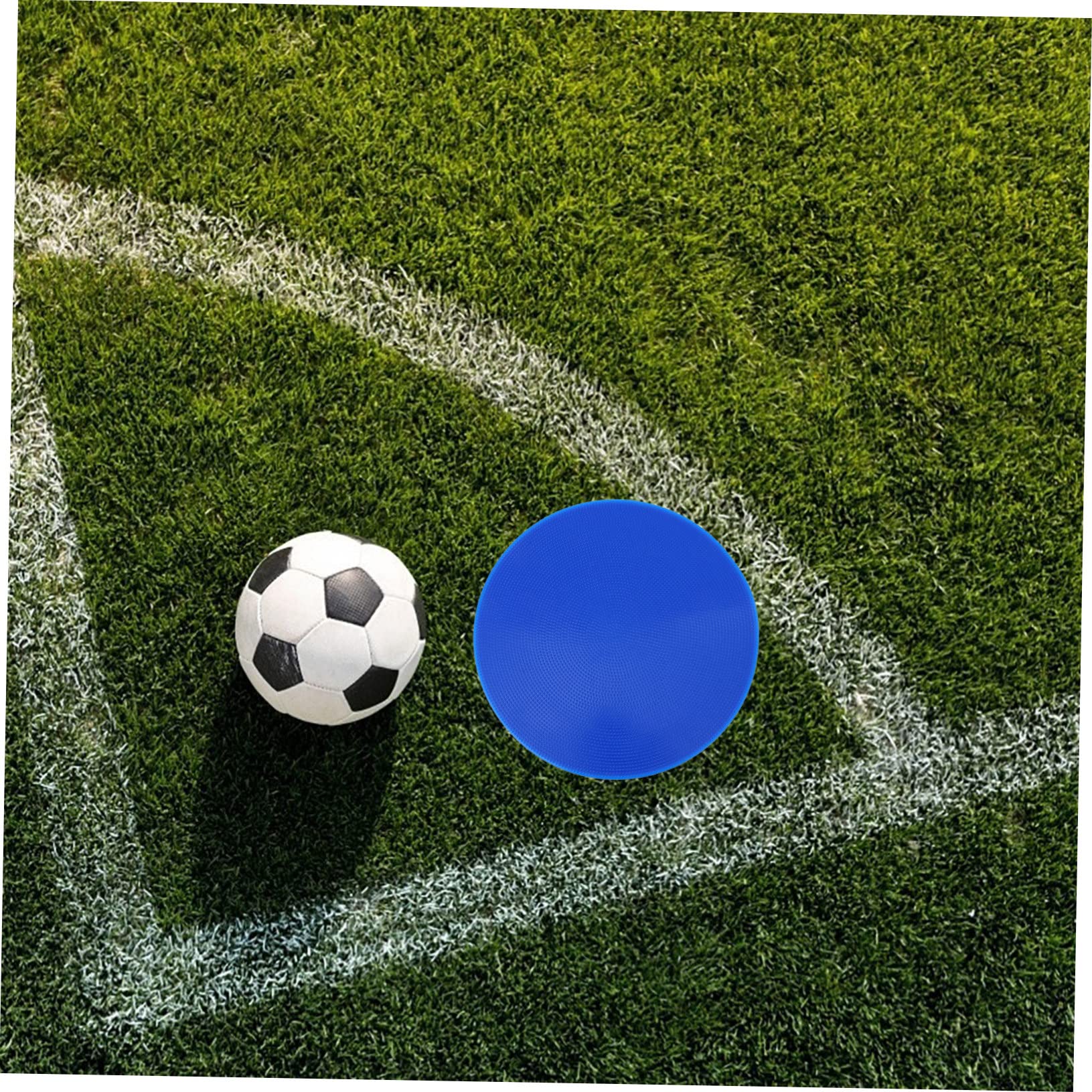 BELLIFFY 8pcs Round Flat Landmark Pads Non- Disc Markers for Soccer Basketball Sports Training Bright Red Yellow Green for Enhanced Visual Acuity