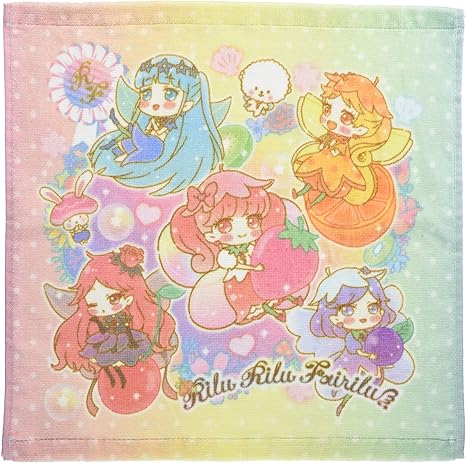 Amazon Co Jp 丸眞 ハンドタオル サンリオ リルリルフェアリル 34 35cm 綿100 プリントタオル ホーム キッチン