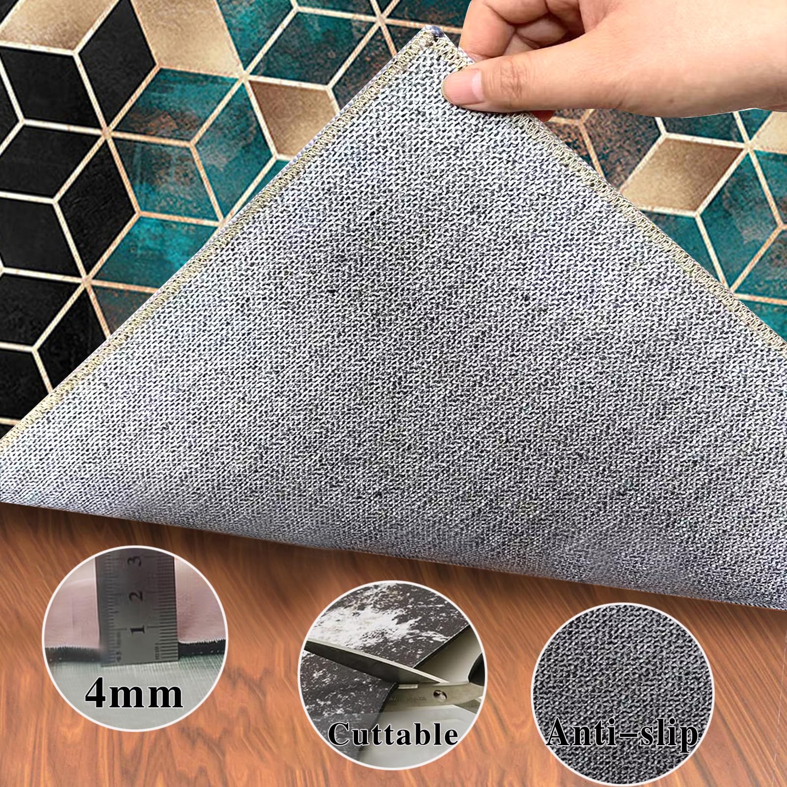 Protector Suelo Silla Ruedas Antideslizante Alfombra Silla Gaming Alfombra Oficina para Silla con Ruedas Alfombra Silla Escritorio Alfombra Protectora Suelo Silla Alfombra Gamer 150 x 180 cm