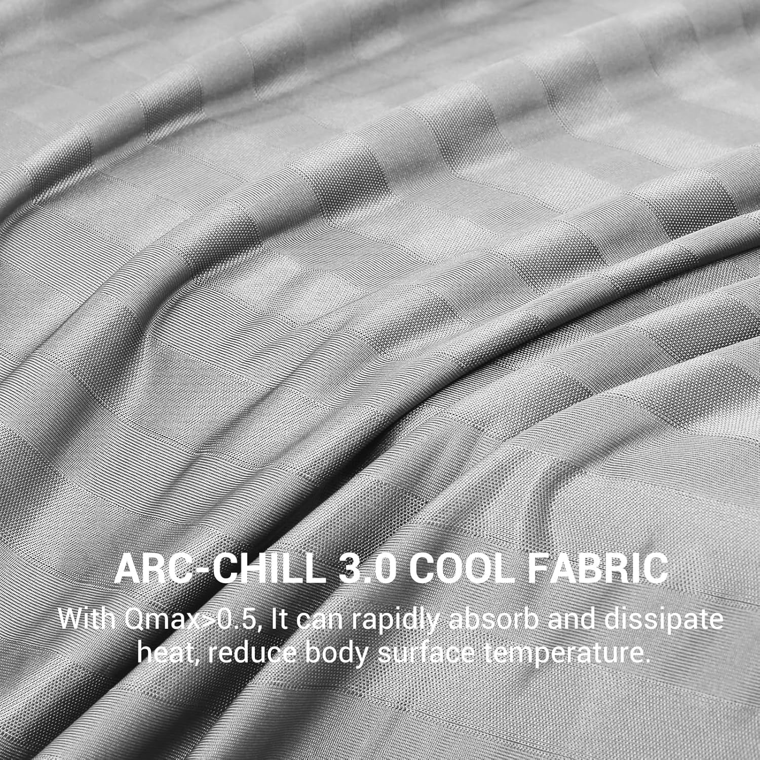 Elegear Revolutionary Cooling Throw Blanket, Absorbs Heat to Keep Body Cool for Night Sweats, Double Sided Arc-Chill3.0 Cooling Fiber Q-Max>0.5, Lightweight Summer Cold Blankets for Sleeping 51“ x 67” - Image 4