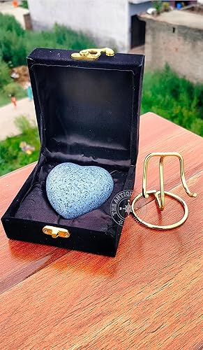 Miniatura 3 de Urna de cremación gris para cenizas, urna de corazón de recuerdo con caja negra y soporte de latón, mini urna para tu ser querido, adulto y entierro