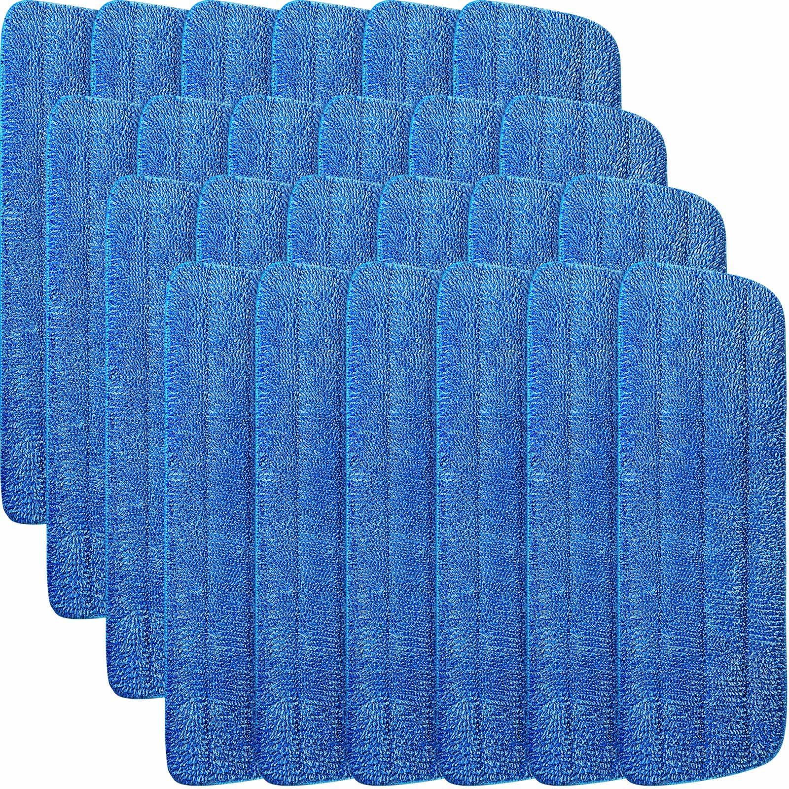 24 Pieces Microfiber Mop Pads Compatible with Bona Mop Replacement Pads 16.5" Spray Mop Pads for Wet/Dry Reusable Mop Refills for Floor Cleaning and Scrubbing Compatible with Bona Floor Care