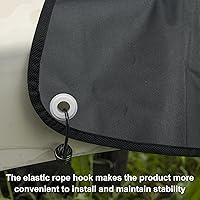 Vista 4 de Cubierta de enganche de caravana impermeable y transpirable, cubierta protectora del gato de lengua, cubiertas de bloqueo de enganche de remolque