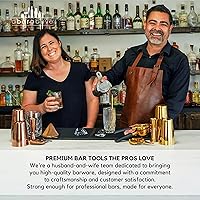 Vista 7 de A Bar Above Juego de cucharas de bar, mango en espiral, cucharas de mezcla de acero inoxidable para mezclar cócteles, para remover y colocar