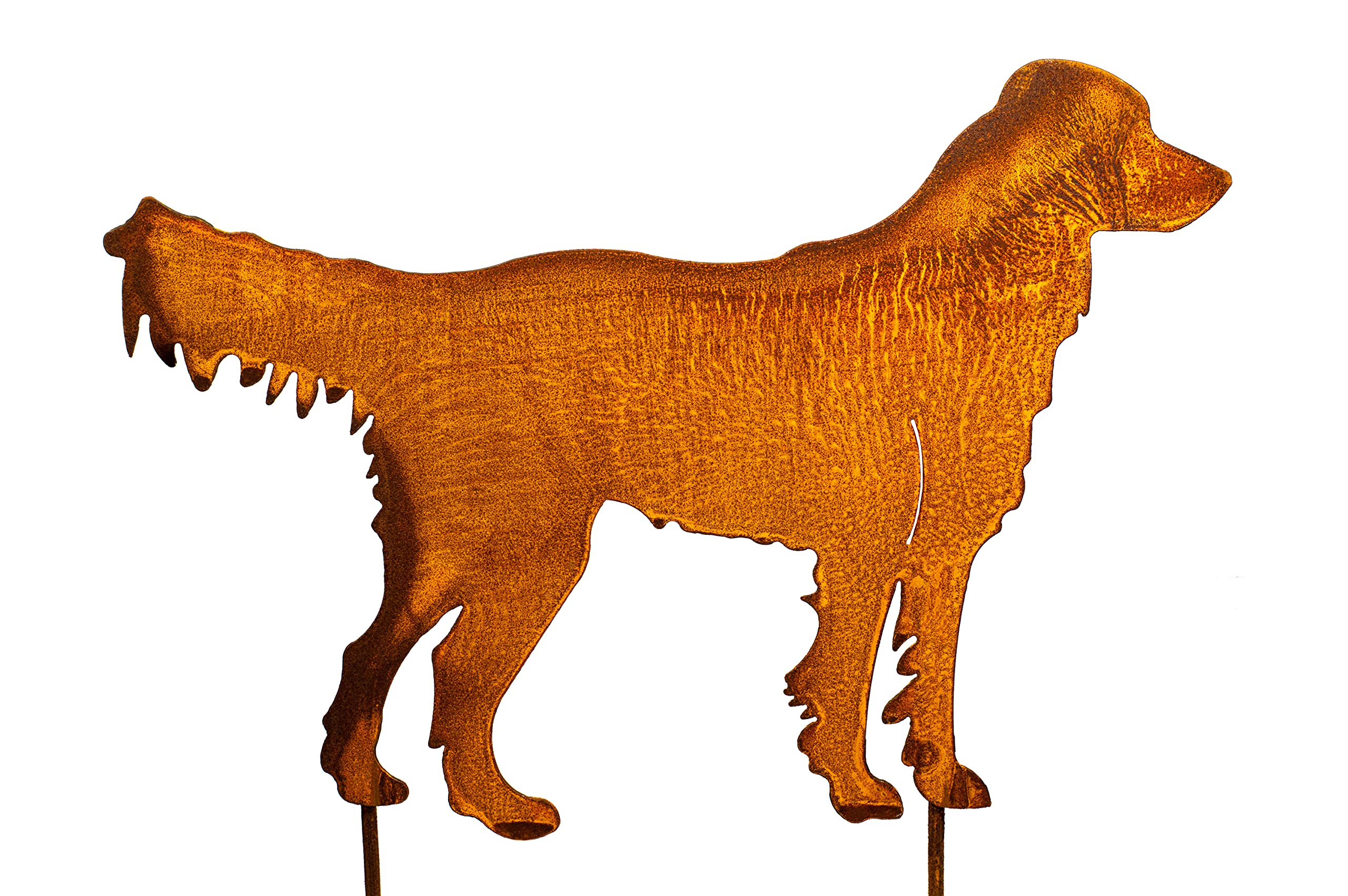 Labrador décoration de jardin en métal silhouette chien