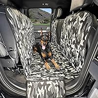 Vista 8 de 4Knines Hamaca de suelo para perro para camión y cabina de tripulación con asientos plegables - Funda para mascotas de asiento trasero para perros