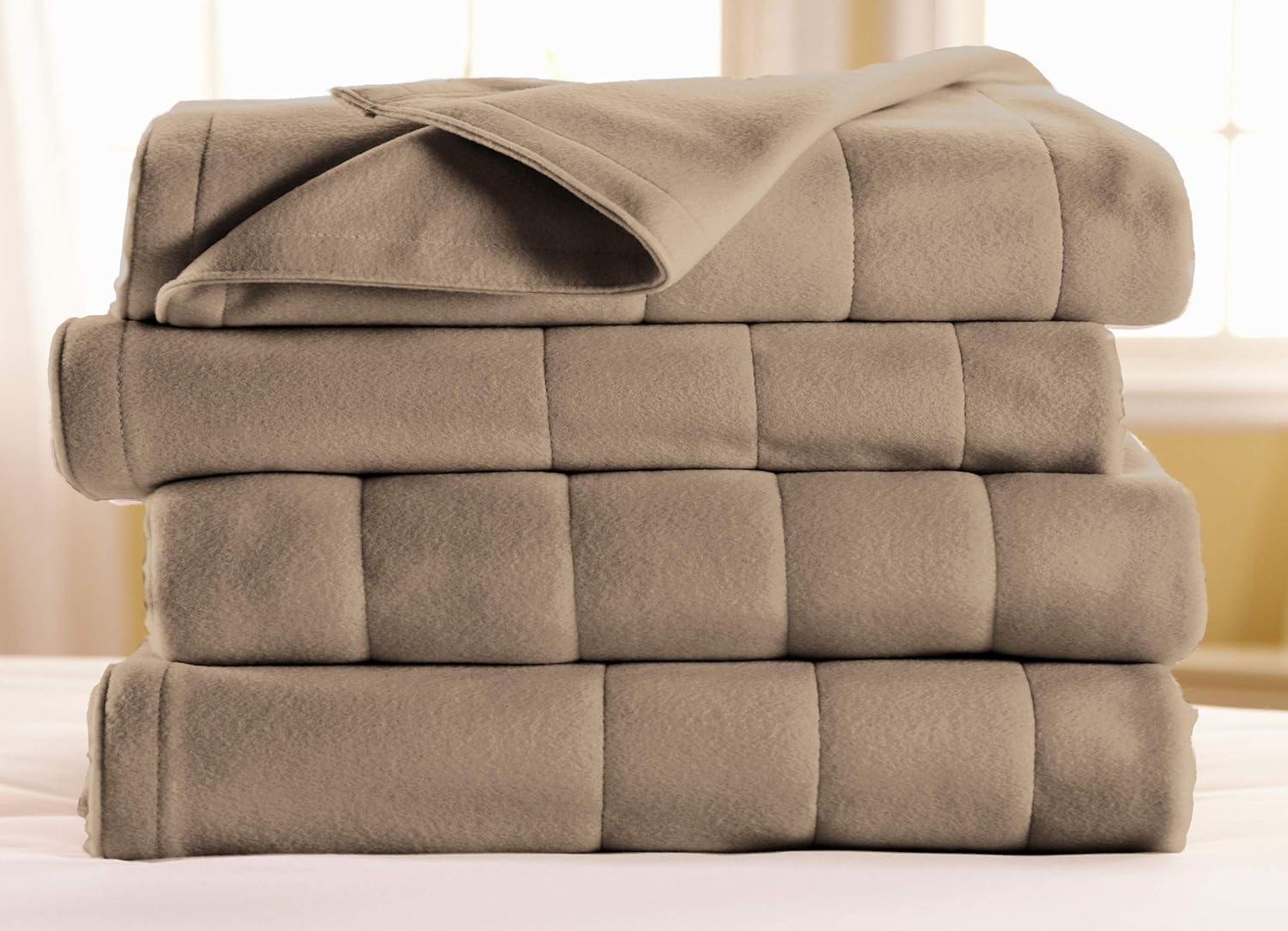 Sunbeam Royal Dreams King Heated Blanket, Mushroom Home