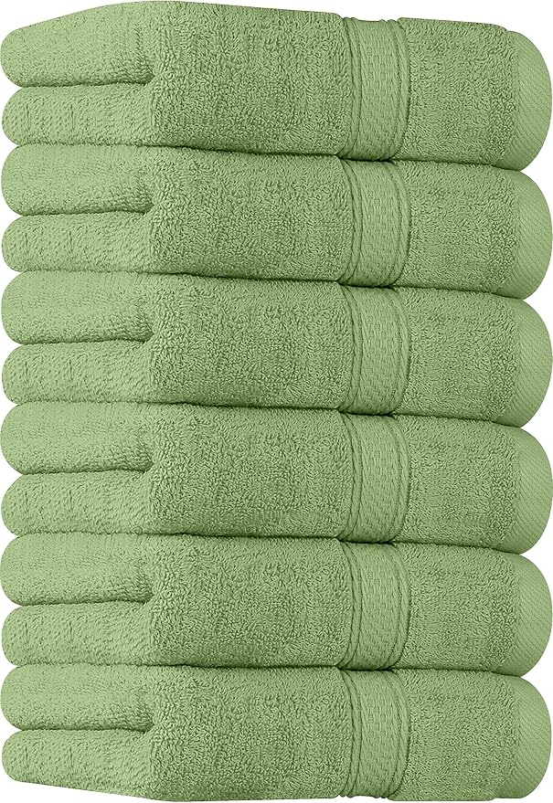 Utopia Towels Premium Sage Green Hand Towels 100 Combed Ring Spun