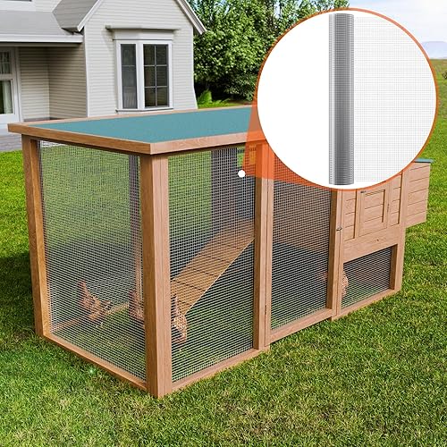 Miniatura 8 de VEVOR Paño de Alambre, 12 pulgada 48 pulg x 50 pies 19 calibre, Rollo de Malla de Alambre Galvanizado por Inmersión en Caliente, Malla de Alambre