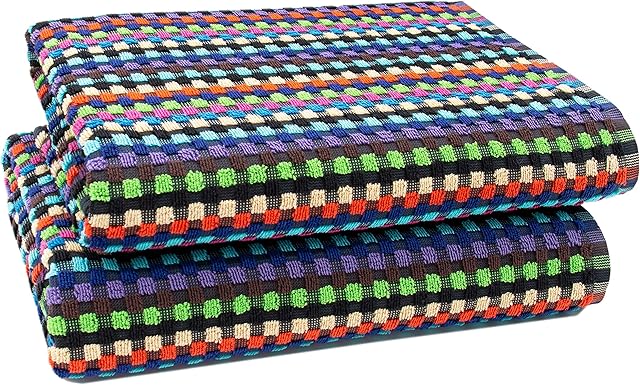 ZOLLNER Zestaw dwóch ręczników kąpielowych 70x140 cm 100% bawełna kolorowe