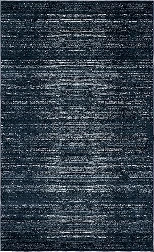 Unique Loom Jill Zarin Uptown Collection - Alfombra Madison Avenue (5 pies 1 pies x 8 pies, rectangular, azul marinomarfil)