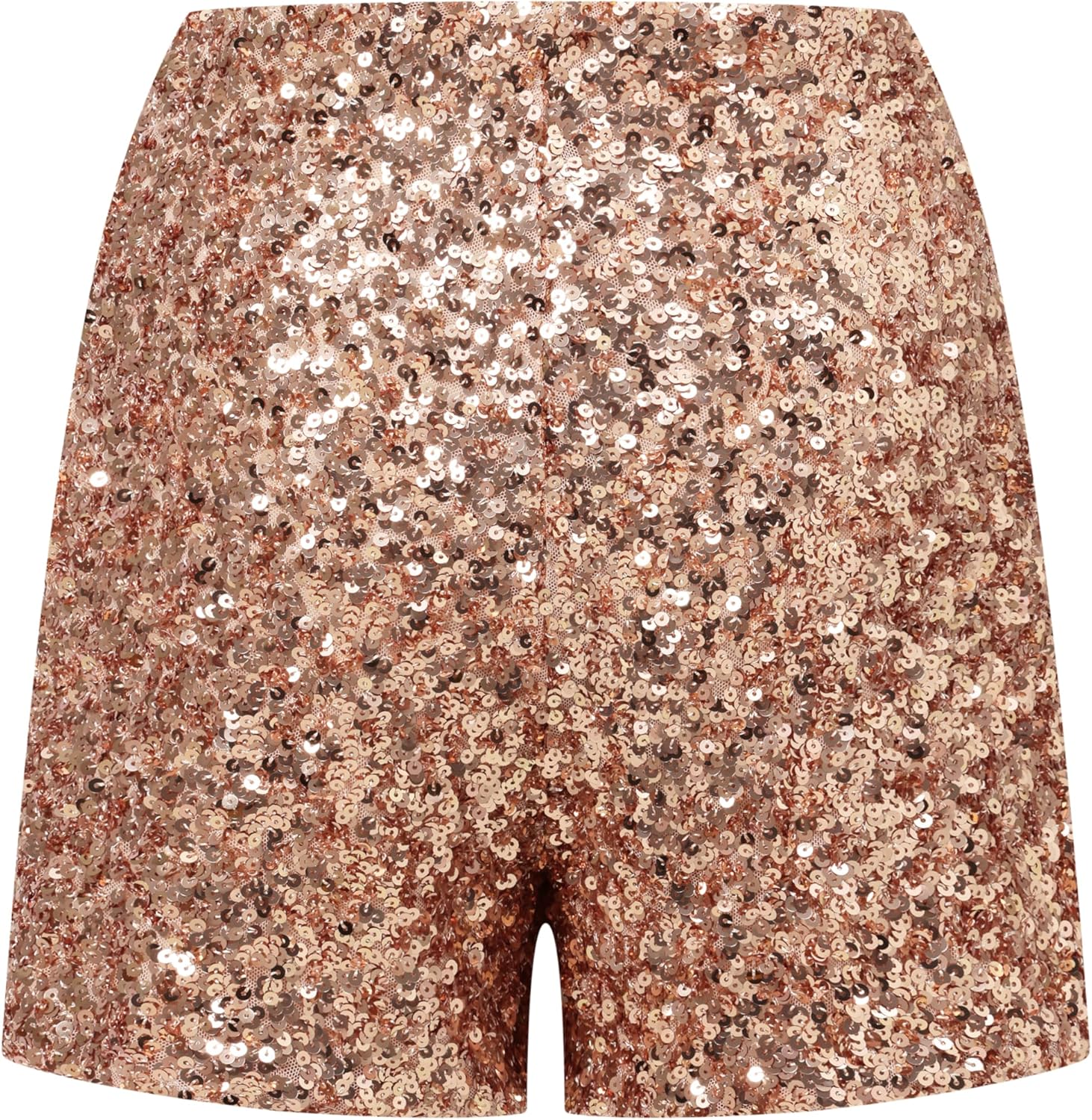 OThread & Co. Women's Sparkly Sequin Shorts Stretchy Night Out Party Shorts - Image 4