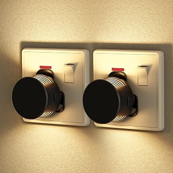 JandCase Night Light Plug in Wall with Dusk to Dawn Sensor 3000K [Energy Class F]