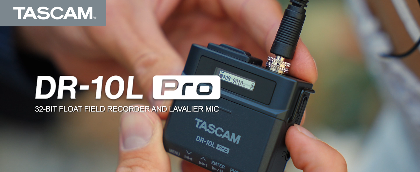 TASCAM DR-10L Pro Ultra-Compact 32-Bit Float Audio Field