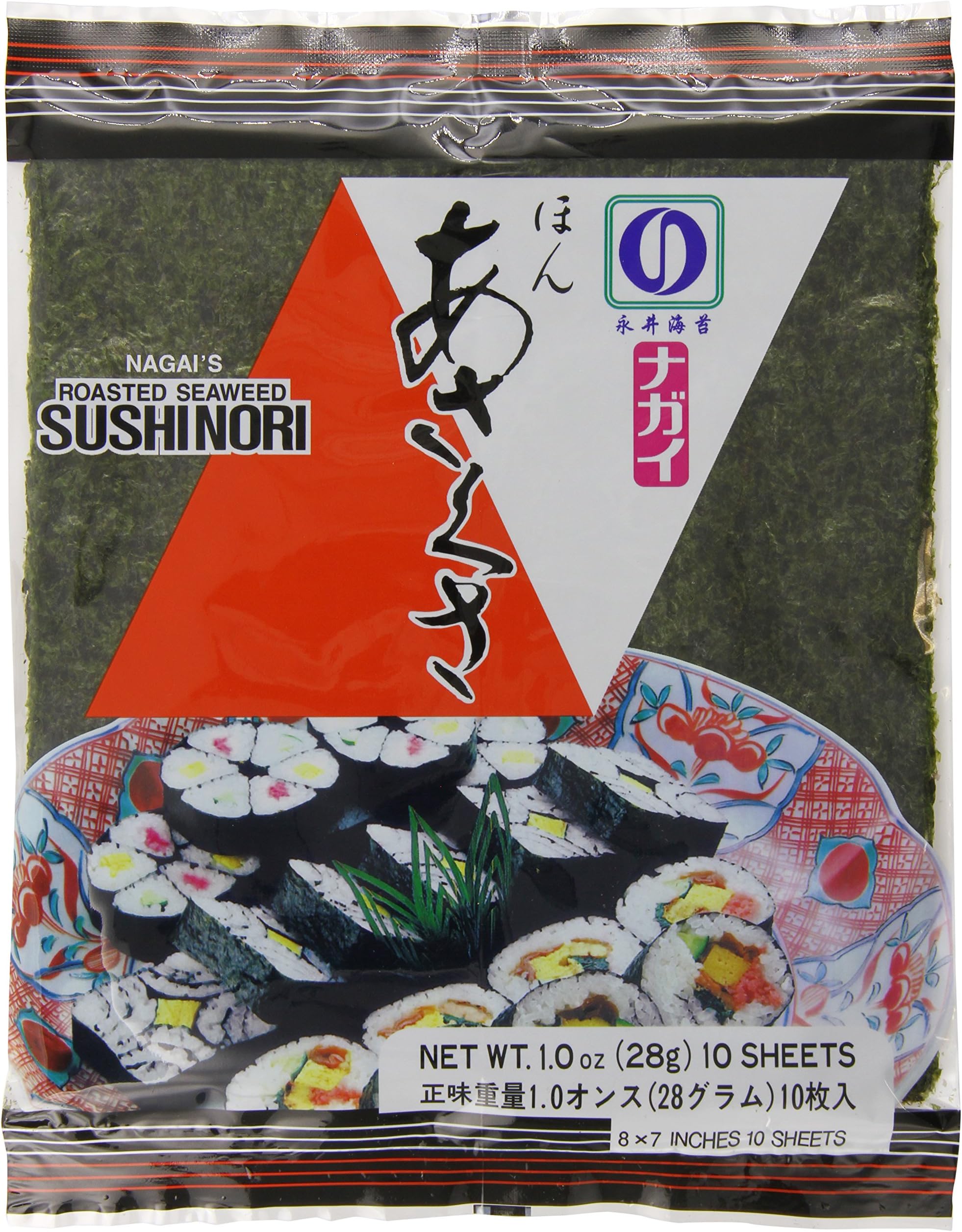 NAGAI Hon Asakusa Nori Red Seaweed , 1 pack
