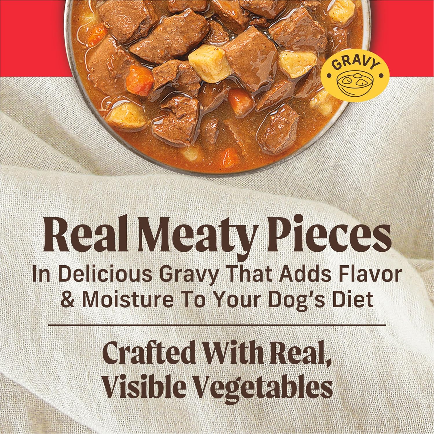 Merrick Chunky Grain Free Premium And Wholesome Canned Dog Food, Real Meat Pappy’s Pot Roast Dinner In Gravy - (Pack of 12) 12.7 oz. Cans