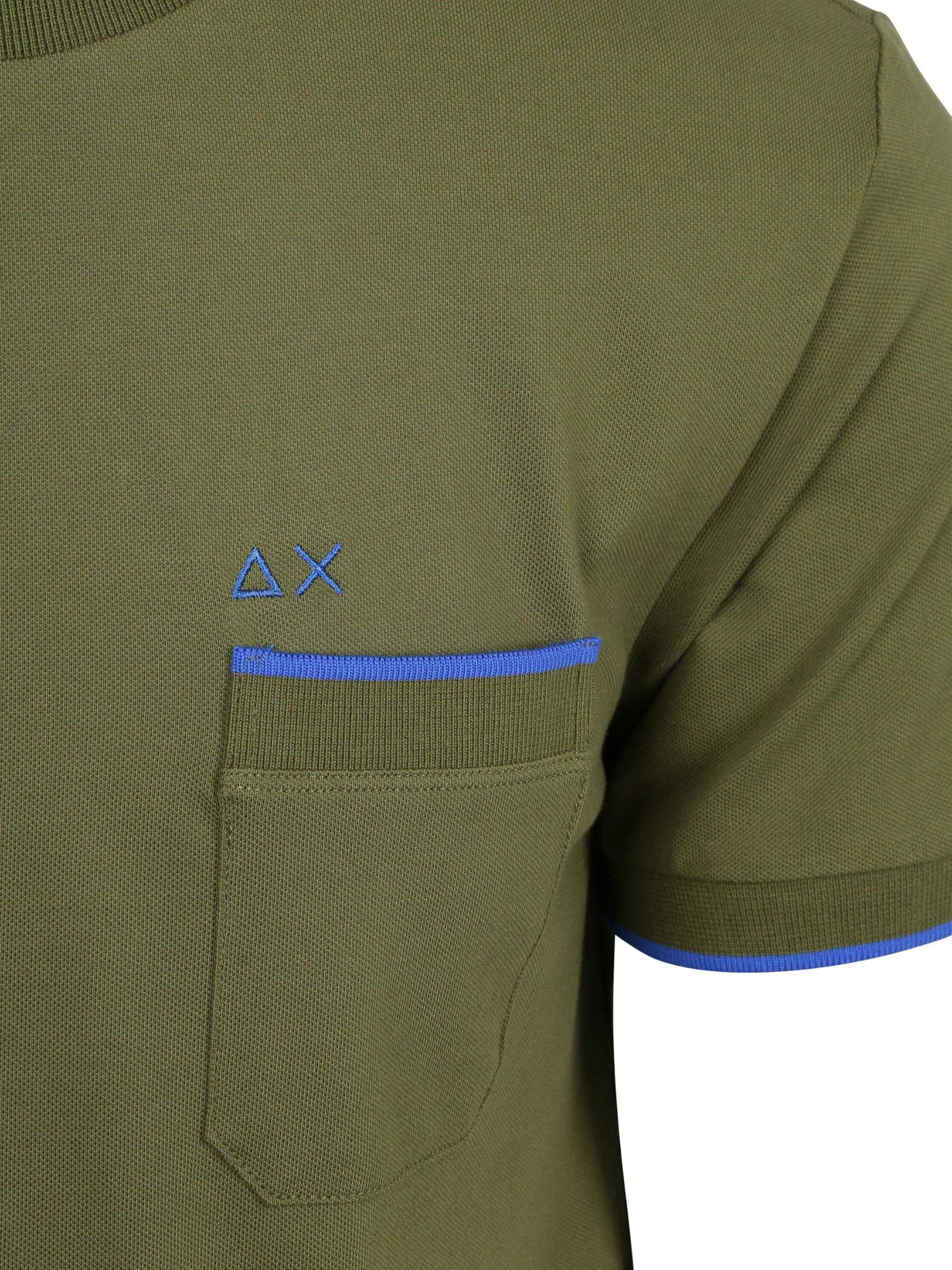SUN68 T-Shirt Uomo, T-Shirt Piquet Small Stripe Fluo S/S