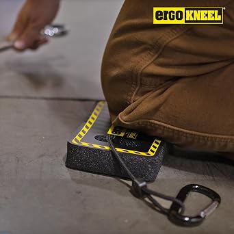 Pocket Kneeler with Lanyard 4 x 6 x 1 | One-Inch-Thick Kneeling Pad | Heavy-Duty Foam Pad Anti-Fatigue Mat | Portable Knee Mat | Industrial-Grade Protection for Knees & Back