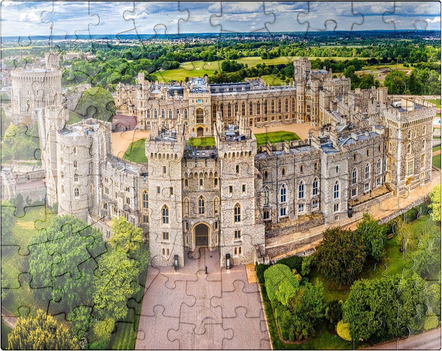 MyPuzzle Windsor Castle from Above in Berkshire - Premium 1000 Piece Jigsaw Puzzle for Adults
