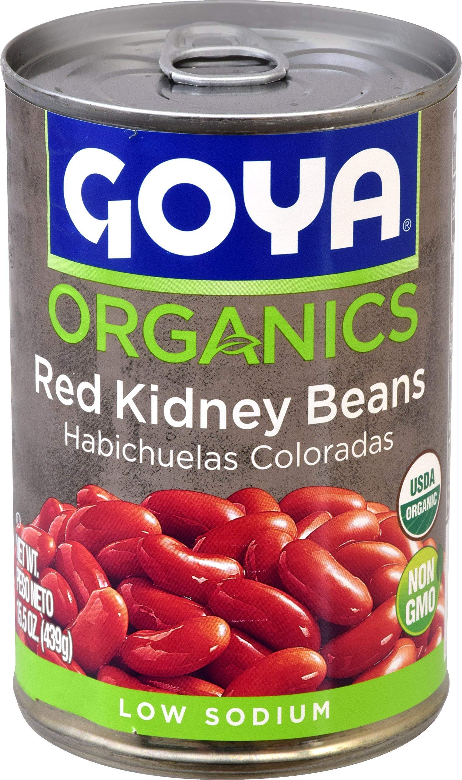 Foods Organic Red Kidney Beans by Goya – 15.5 Ounce (Pack of 24), Pack of 24