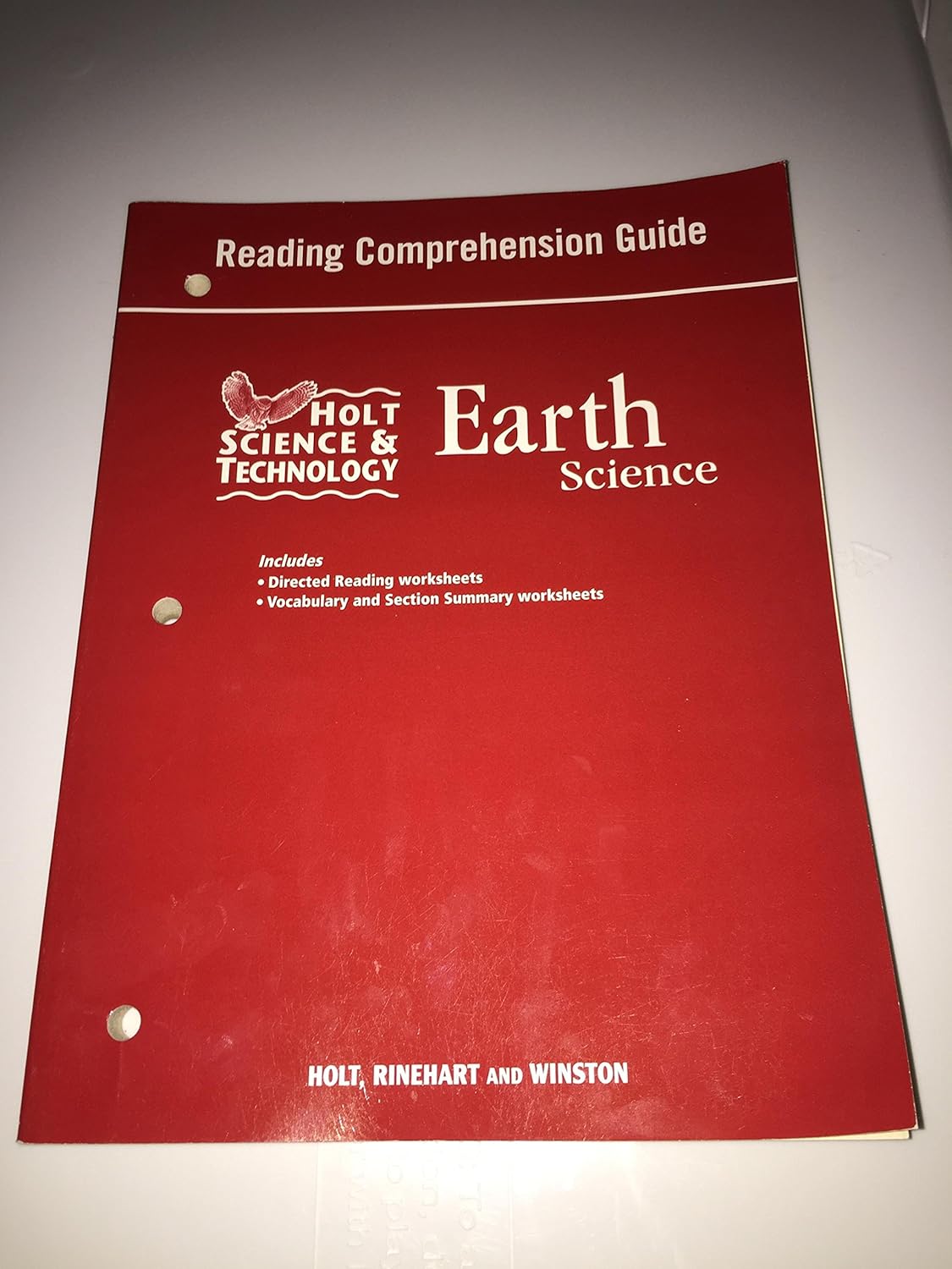 Holt Science & Technology Reading and Comprehension Guide Earth