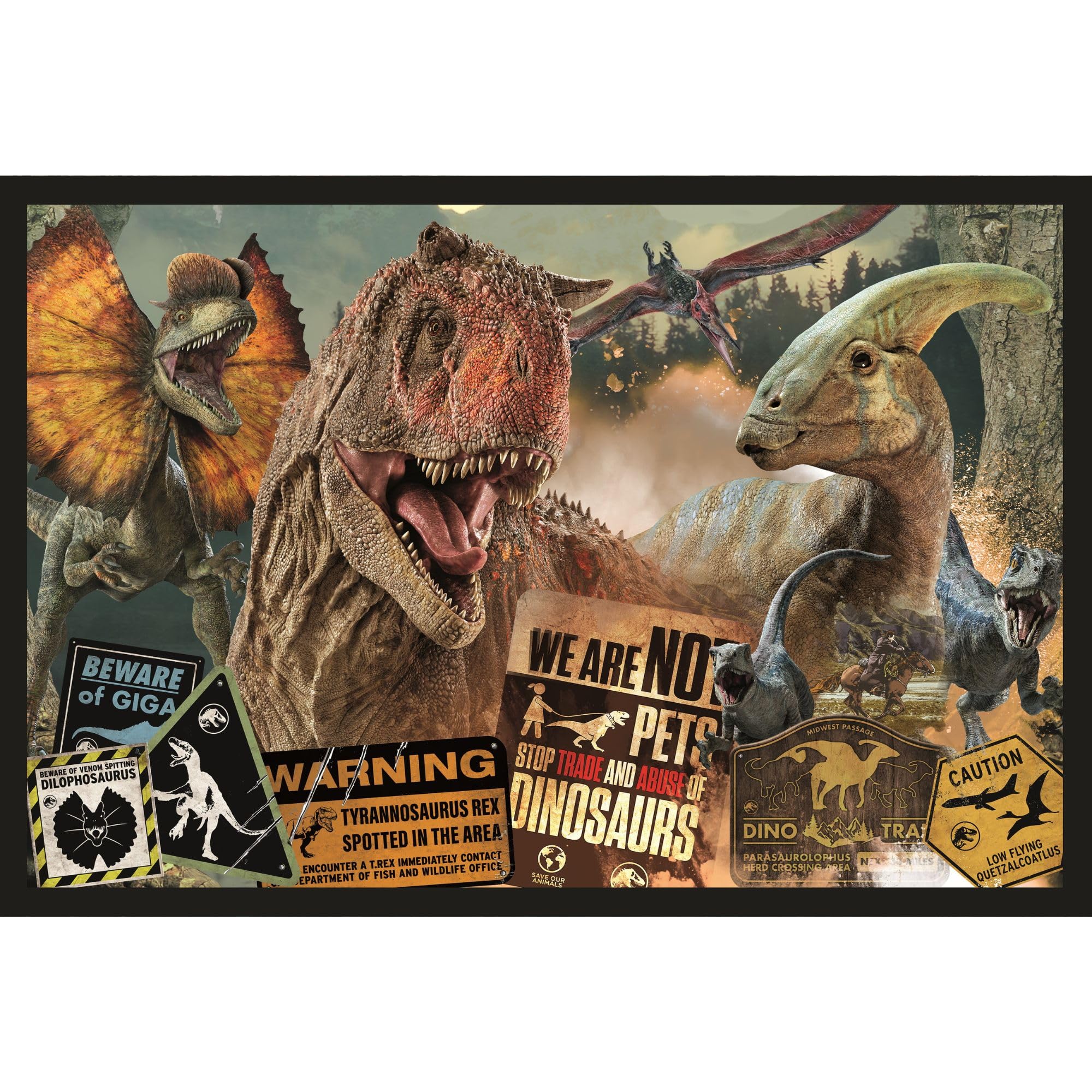 Trefl - Puzzle 2in1: Jurassic World, Piccoli Dinosauri - 2 x 24 Pezzi, Coppia di Puzzle per Bambini dai 3 anni