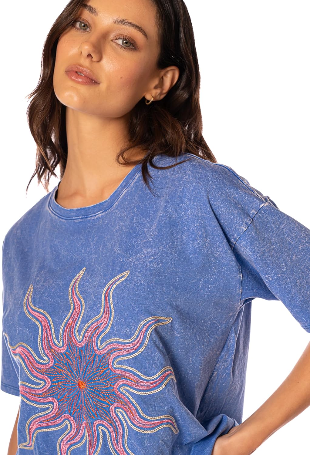Maaji Womens Cobalt Blue T-Shirt - Image 7