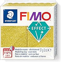 Vista 8 de STAEDTLER 8010-352 FIMO Effect - Arcilla de modelado de polímero endurecedor para horno, color azul galaxia (1 bloque de 2.01 oz)