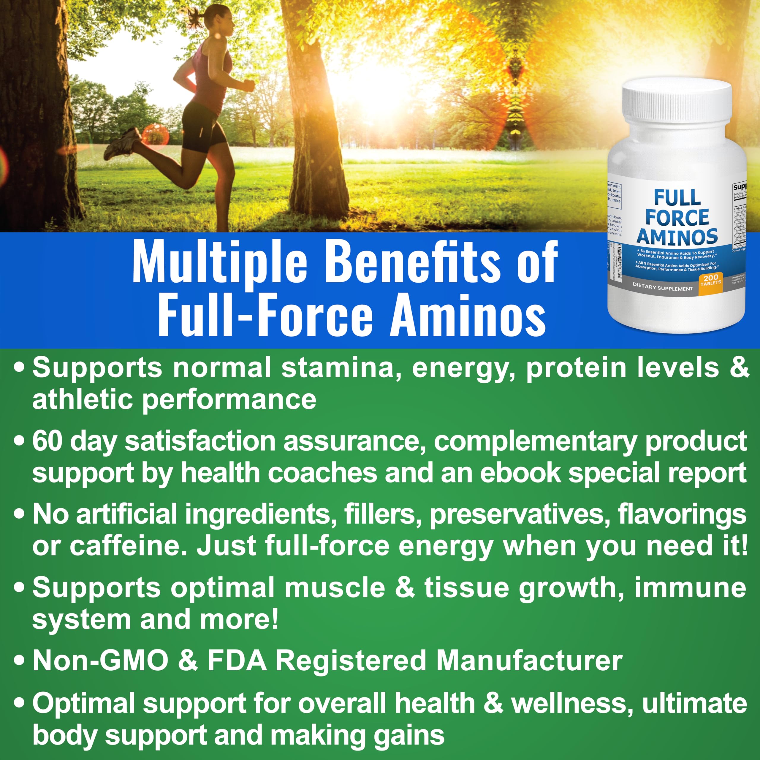 Kidney Restore EAA BCAA - 9 Essential Amino Acids Supplement, 200 Tablets — Amazon image 6