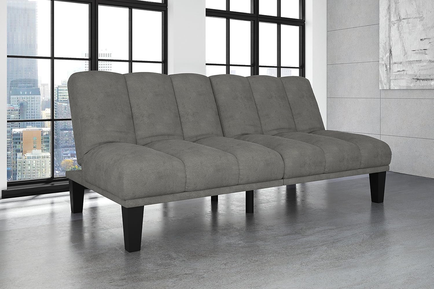 DHP Hamilton Estate Premium Futon Sofa Sleeper, Comfortable
