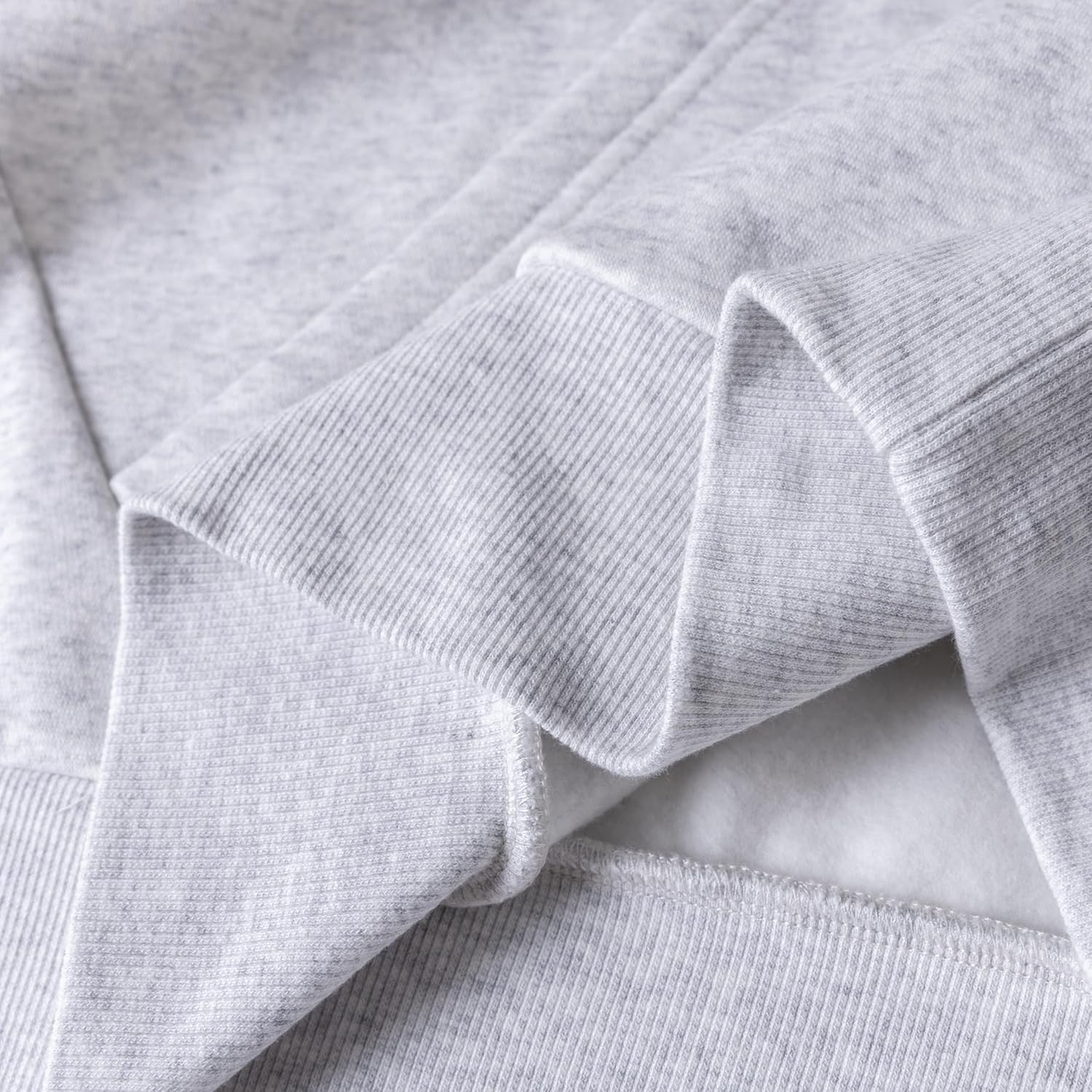 Crew Neck Sweatshirt for Men with Pockets, Cotton Fleece Pullover