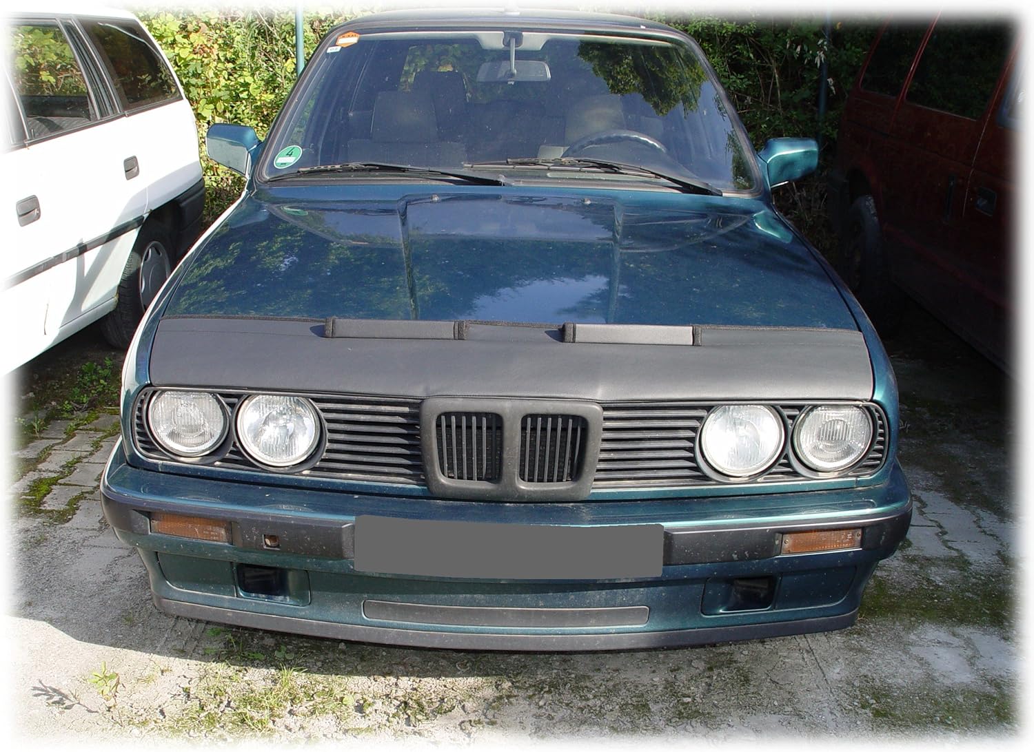 Hood Bra Front End Nose Mask Compatible with BMW 3 E30 1982-1994 Bonnet Bra STONEGUARD Protector Tuning