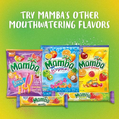 Miniatura 6 de Mamba Caramelos masticables de frutas, 3.73 onzas, 24 piezas (paquete de 24)