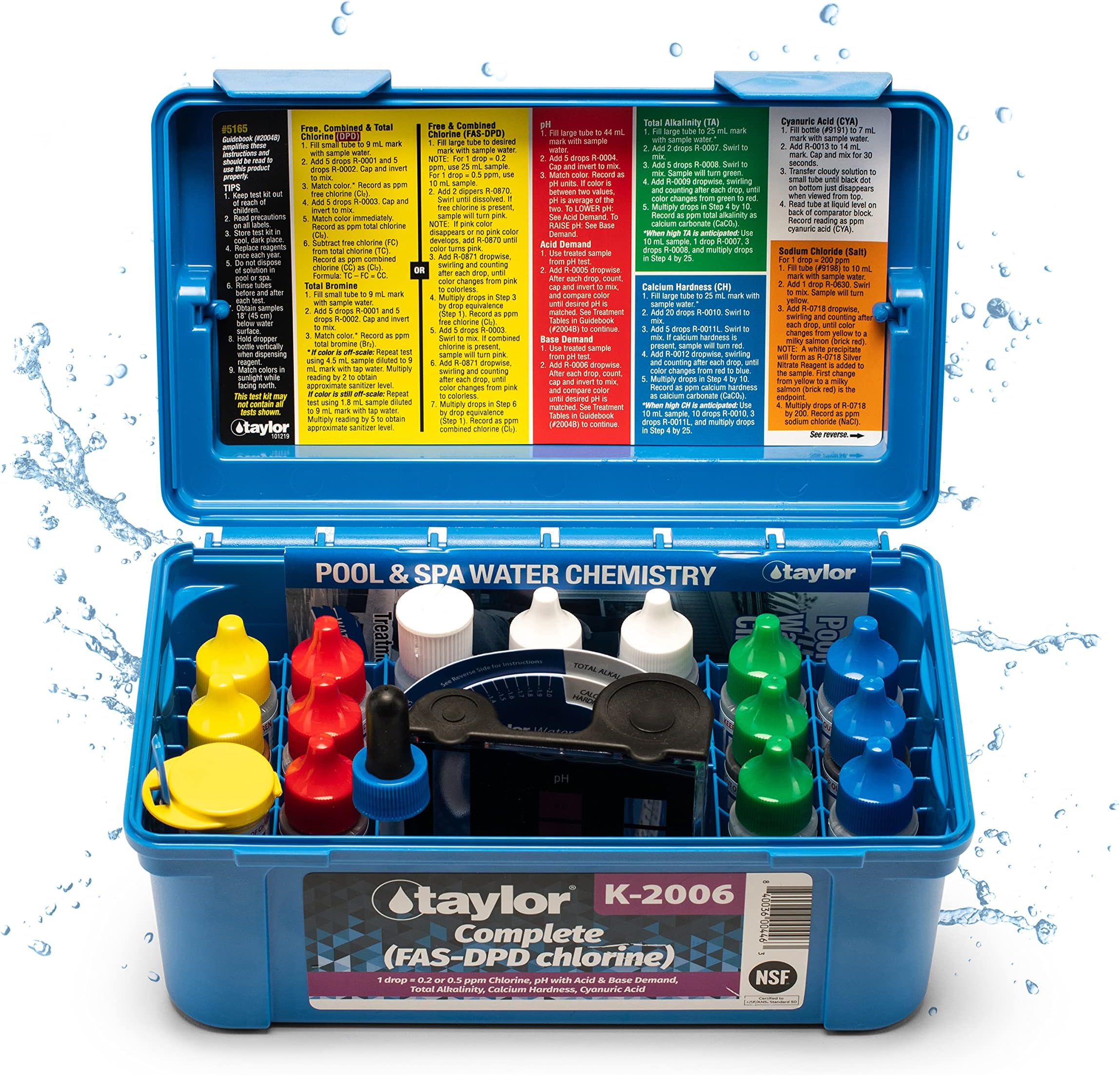 Taylor K2006 Complete Pool Water Test Kit K-2006