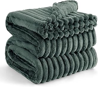 Bedsure Mallard Green Fleece Blanket for Couch - GentleSoft Cozy Soft Blankets for Women, Cute Small Throws for Girls, 108x90 Inches