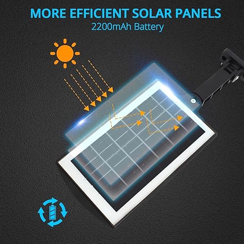 Miniatura 4 de KUFUNG Luces solares para exteriores, impermeables, inalámbricas, para seguridad, sensor de movimiento, luces solares perfectas para patio, puerta
