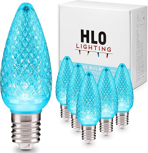 Miniatura 1 de Iluminación para fiestas. Repuesto de foco para luces de navidad de LED facetado C9 para tomas E17, nivel comercial con ahorro de energía. Focos de