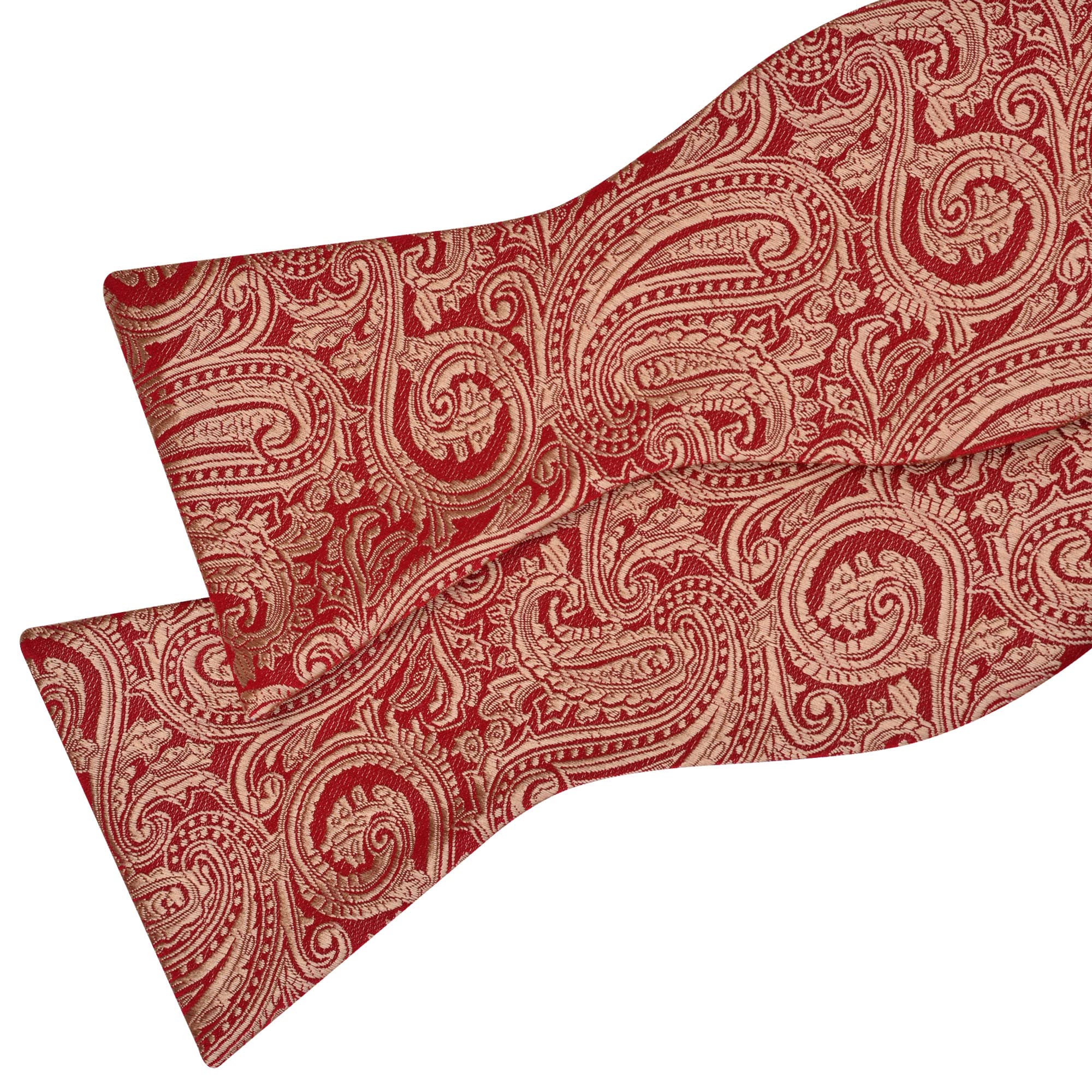 papillon già annodato, Set Papillon Jacquard Fazzoletto da Taschino Uomo