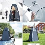 SONGMICS Portable Tente pop up, Dressing Room Privacy Shelter, pour camping en plein air Pêche Plage Douche Toilette, avec sac de transport zippé