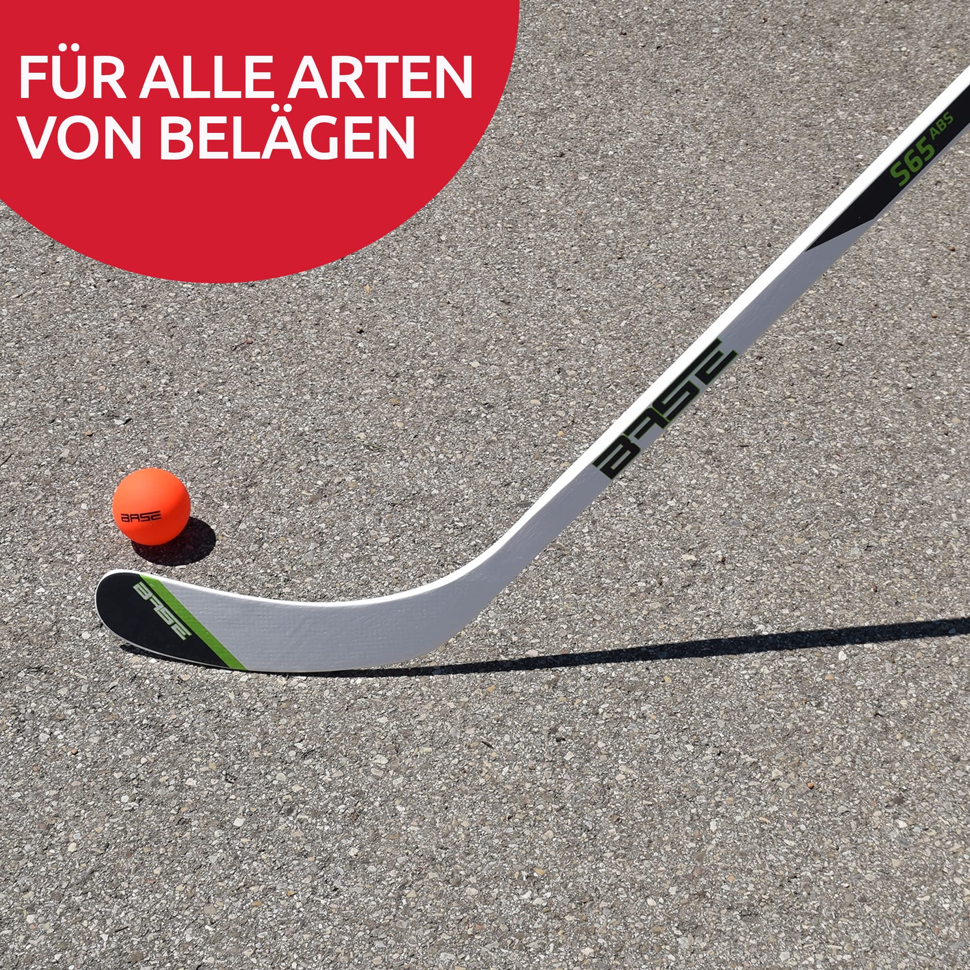 Base Ballon de Hockey de Rue Unisexe - Dureté Dure - pour Tous Les revêtements - Idéal par températures Chaudes - Hockey en Ligne et de Rue - Orange - 6,5 cm
