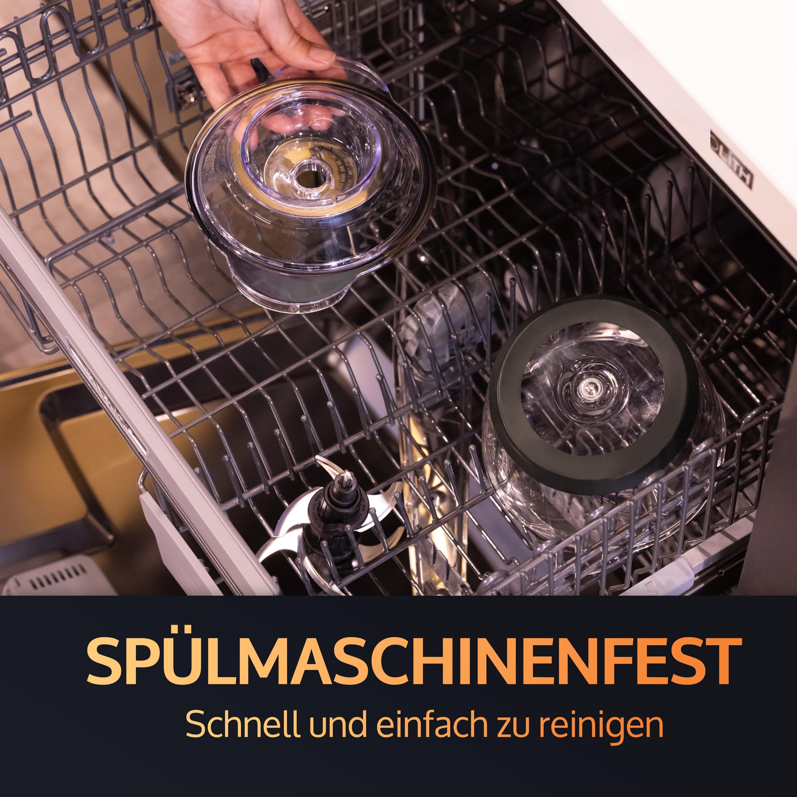 JAP Multi Chop Zerkleinerer - Universalzerkleinerer - Food processor - Multizerkleinerer elektrisch - Chopper - Blender - 400W - Mit 6 Titanklingen