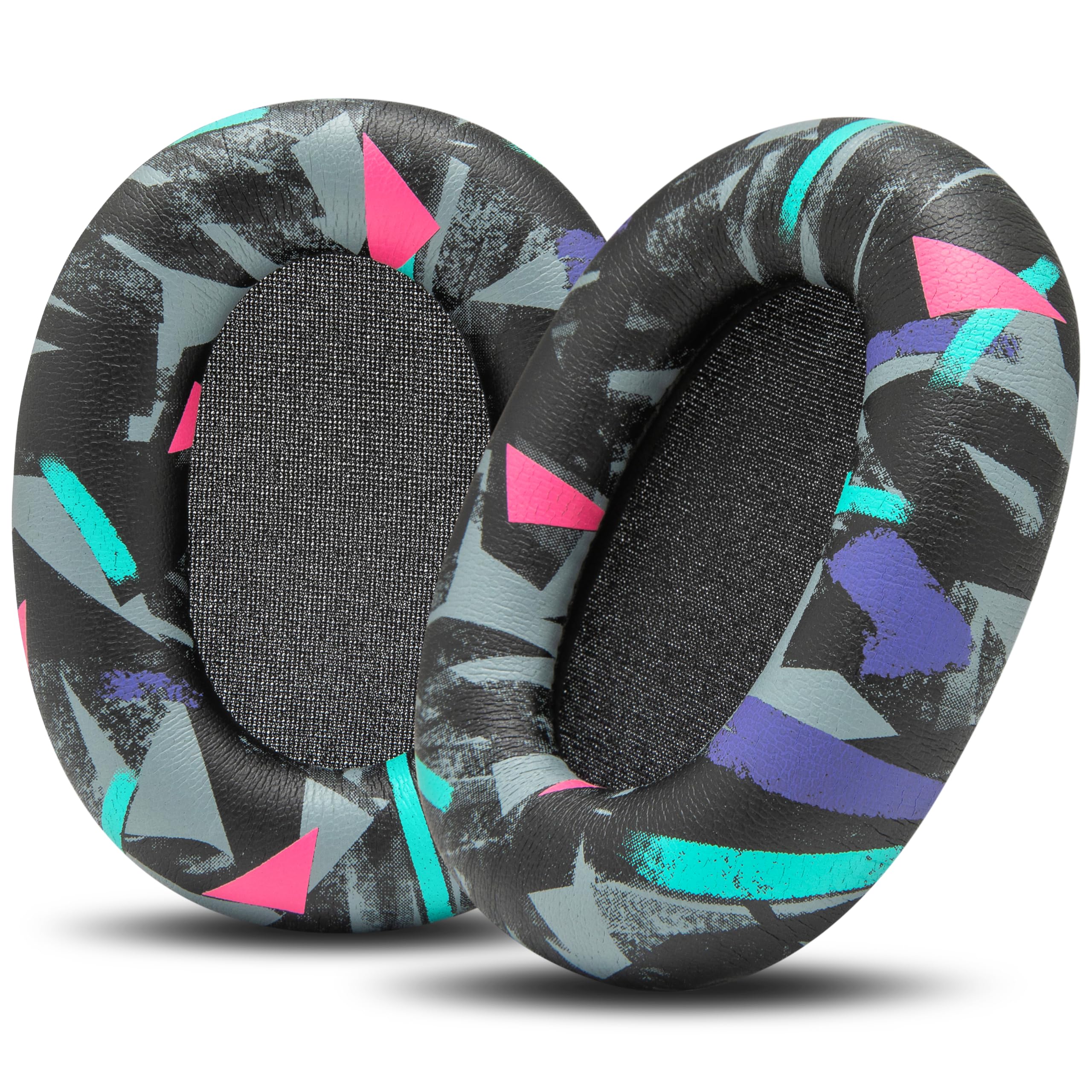 WC PadZ XM6 - High Quality Replacement Ear Pads Compatible with Wicked Cushions Sony WH-1000XM6 Headphones | Enhanced Comfort, Durable PU Leather and Soundproofing | 90's Black