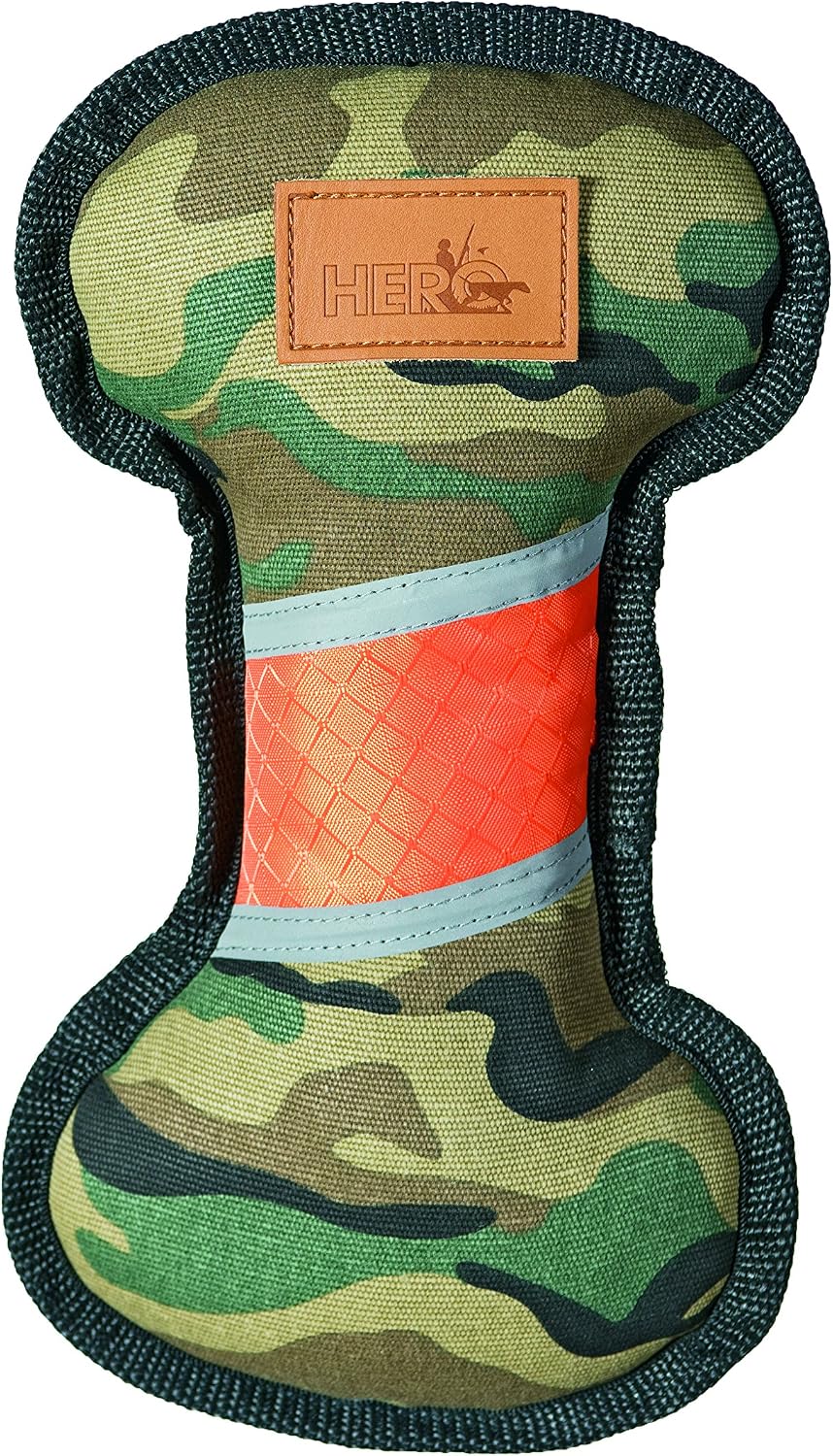 Caitec Corp (CAIAB) Hero Retriever Series FetchTime Durable Fabric Bone, Camo Dog Toy